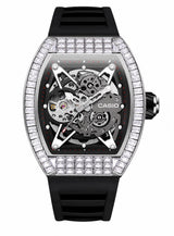 AUREX G-1000-SKELETON AUTOMATIC SILVER WATCH