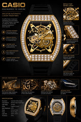AUREX G-10000MS-AUTOMATIC GOLDEN WATCH